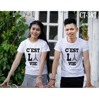 Áo thun đôi ảnh thật hot