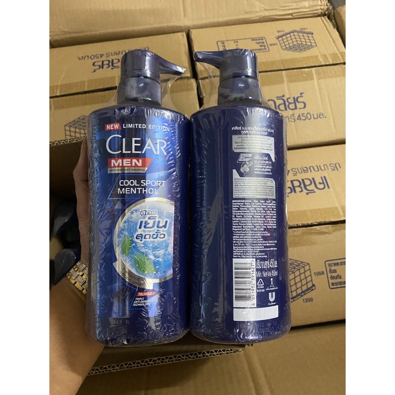 Dầu gội đầu clear men 450ml