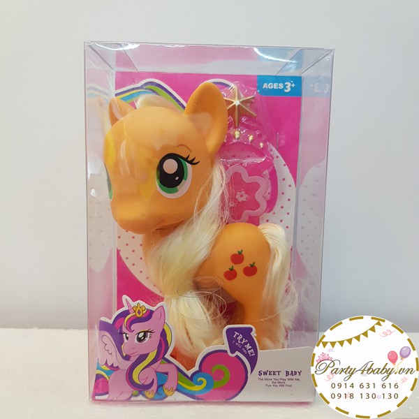 NGỰA PONY CAM CÓ ĐÈN - 17CM