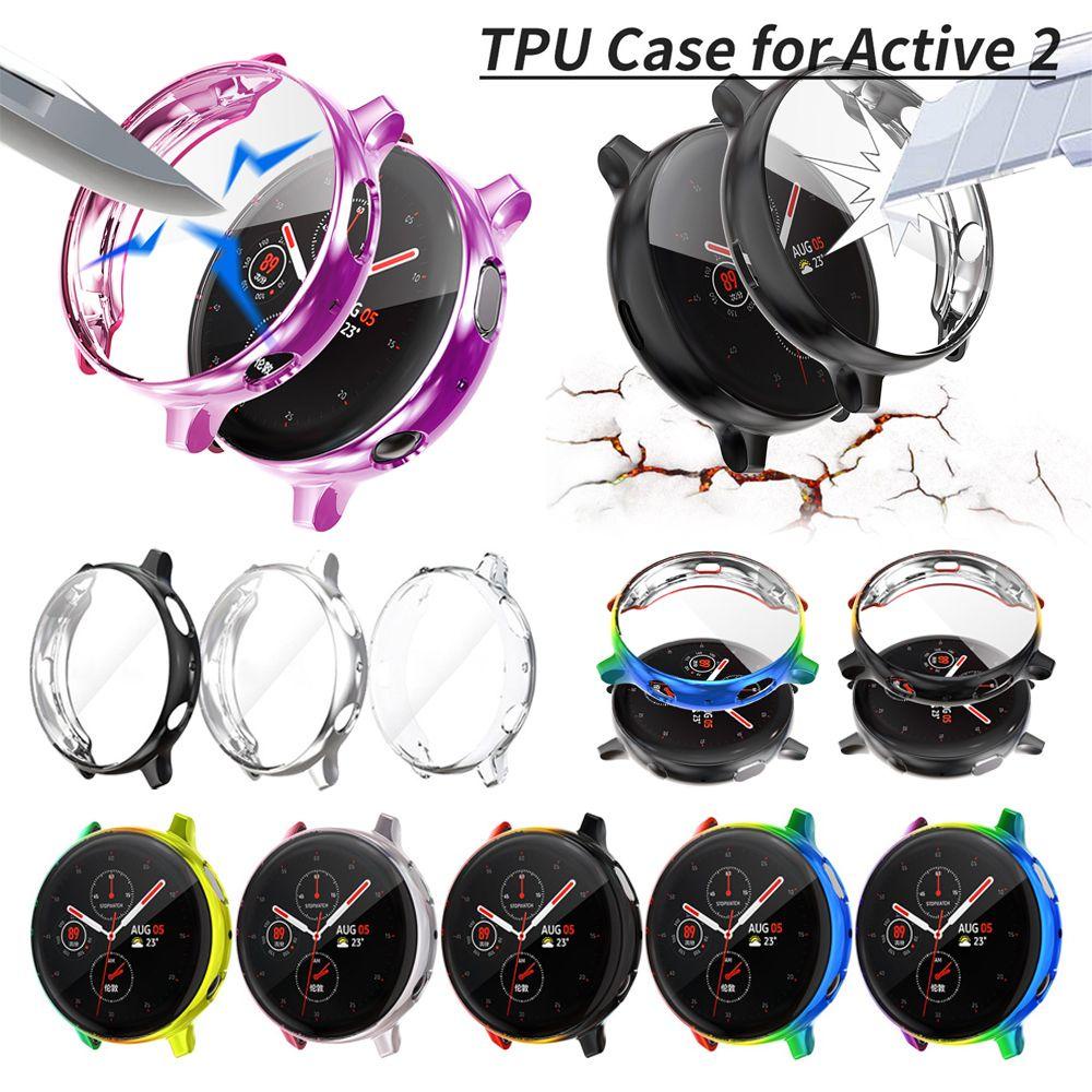 Ốp Điện Thoại TPU Mềm Siêu Mỏng Mạ Viền Nhiều Màu Sắc Cho Samsung Galaxy Watch Active 2 40 44mm