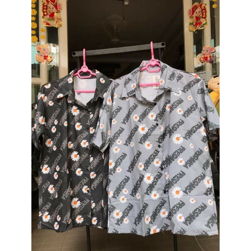 Áo sơ mi tay lỡ from rộng Unisex ( ẢNH THẬT Ở CUỐI )