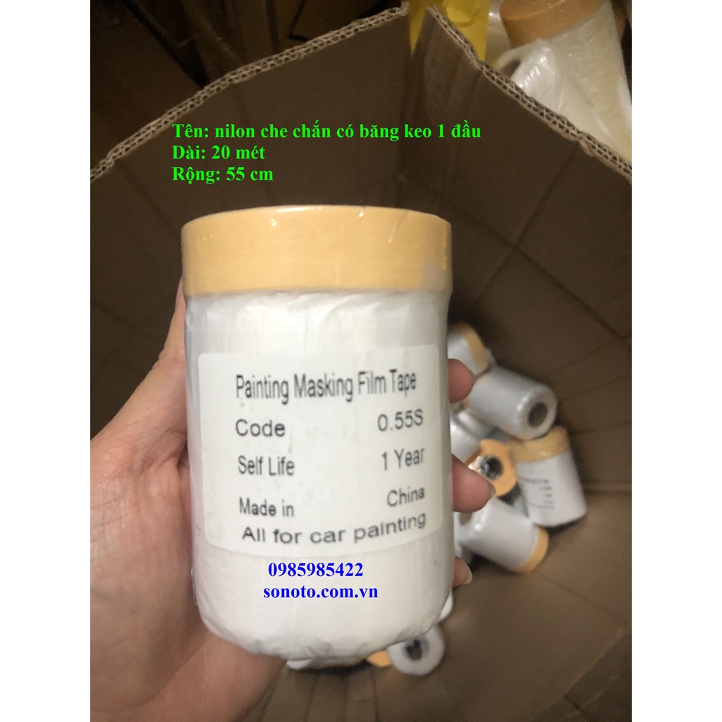 5 cuộn Nylon Màn bọc nilong che bụi, che sơn, che chắn bụi nhiều kích thước che chắn Cuộn nilong phủ đồ đạc, chống bụi