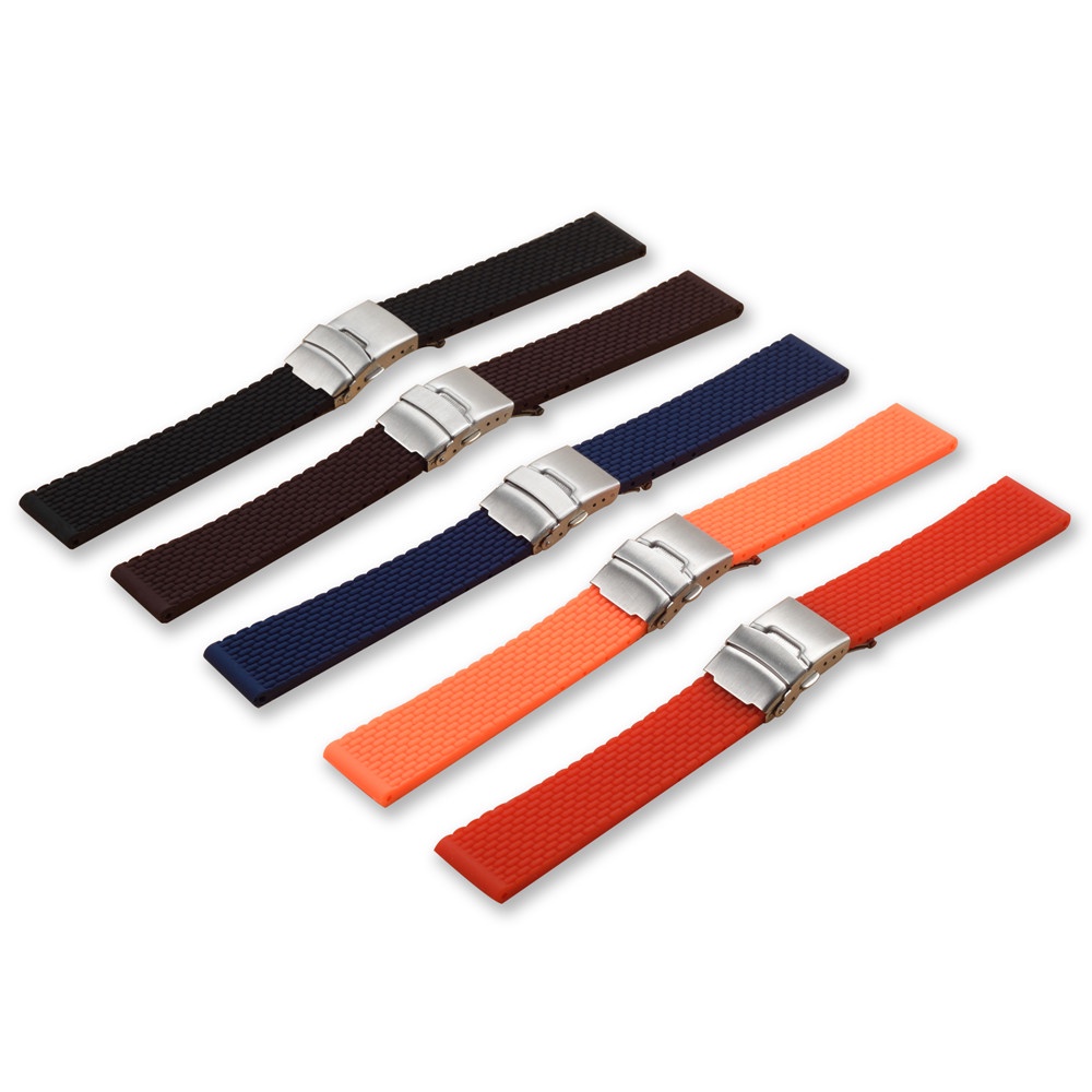 Dây Đeo Đồng Hồ Bằng Silicone 18mm 20mm 22mm 24mm Dành Cho Huawei Watch GT/2/2e/Pro Samsung Galaxy Active 2 S3