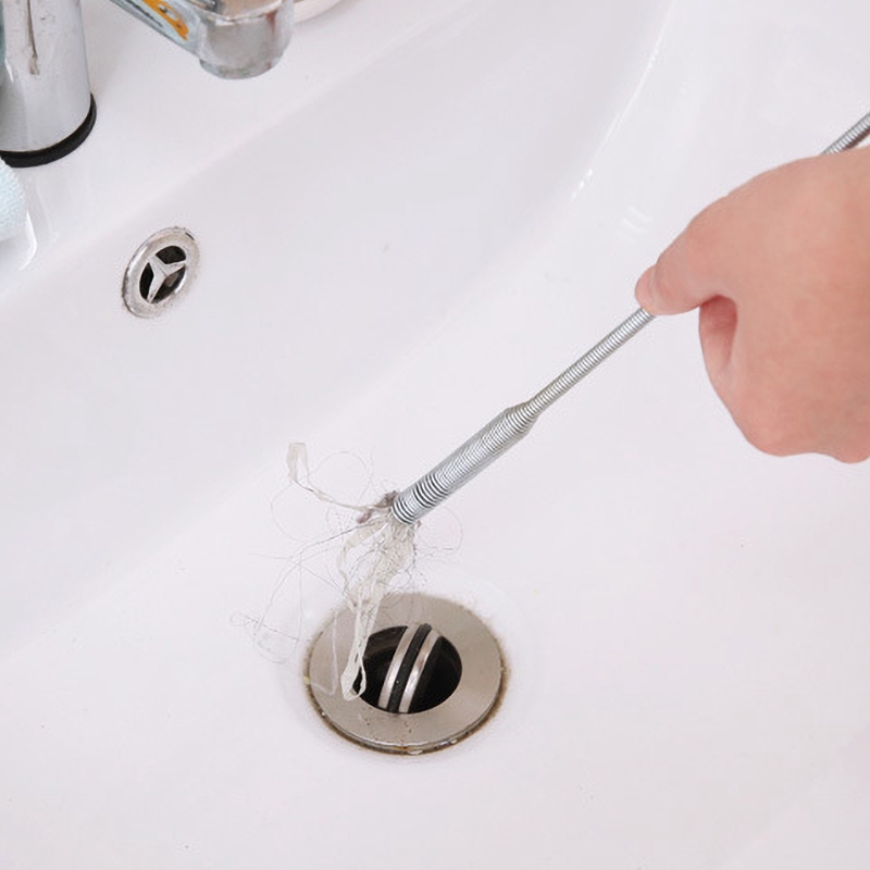 Cọ Vệ Sinh Ống Thoát Nước Bồn Rửa Chén Bằng Kim Loại Dài 61cm