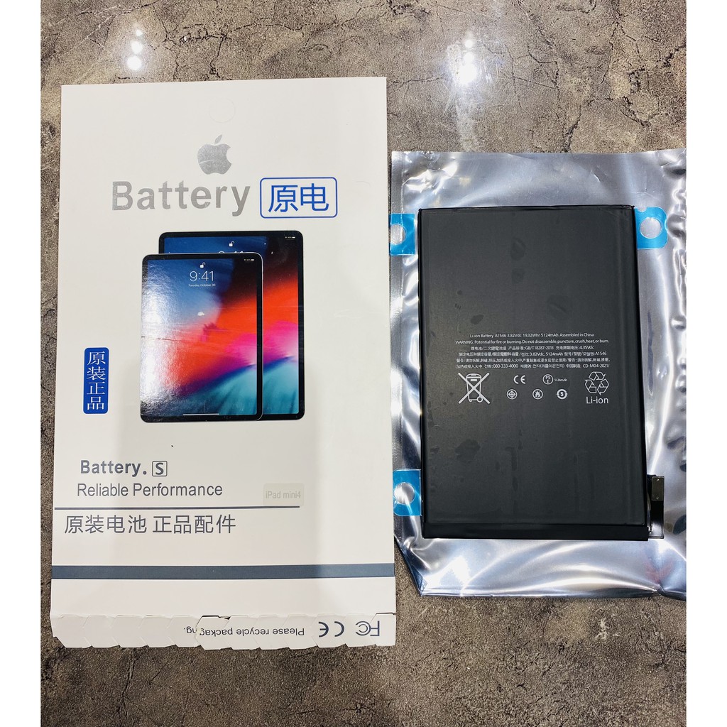 Pin ipad mini 1/ mini 4 zin chính hãng