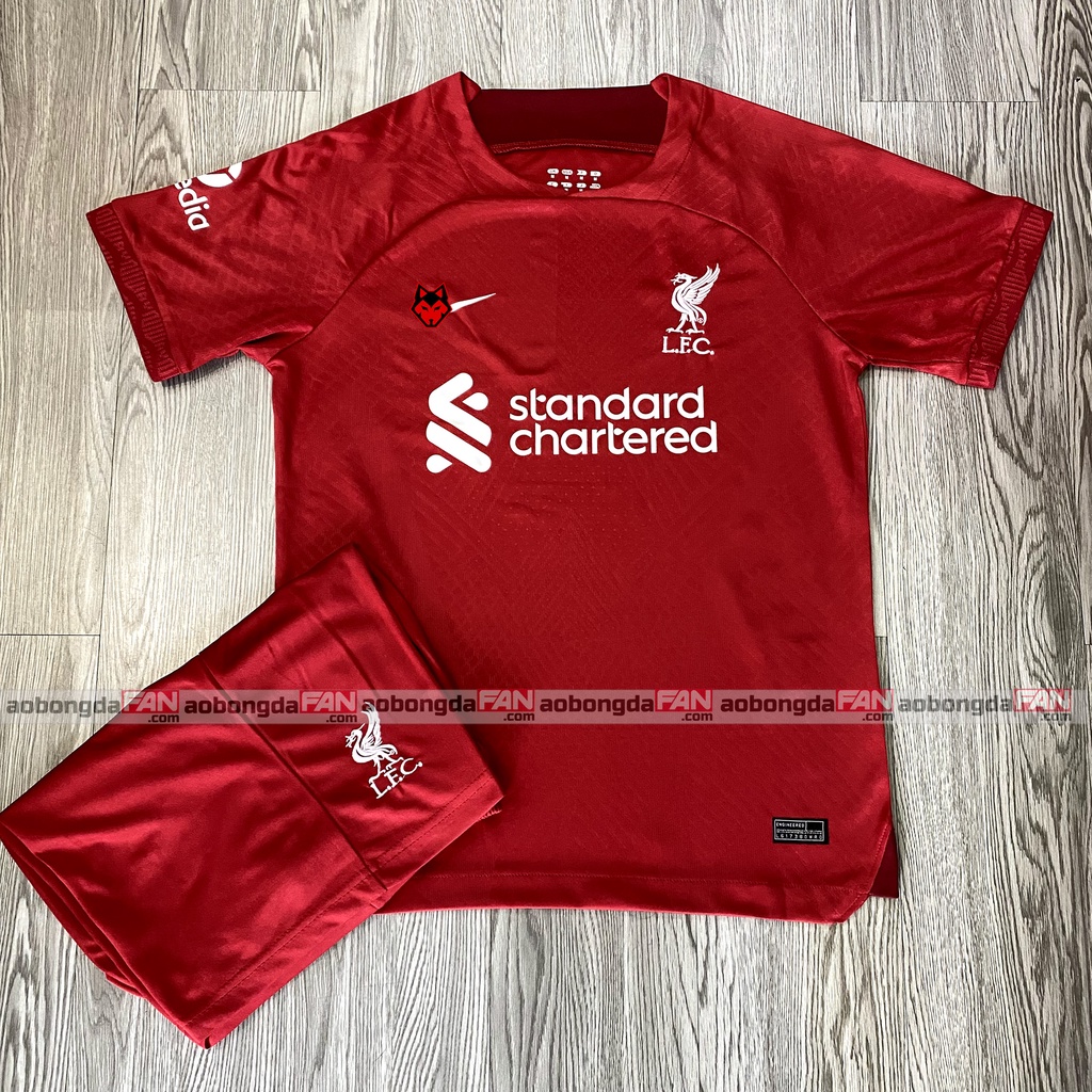 Bộ Quần Áo Bóng Đá Liverpool Đỏ Sân Nhà 23/24 - Vải Thái