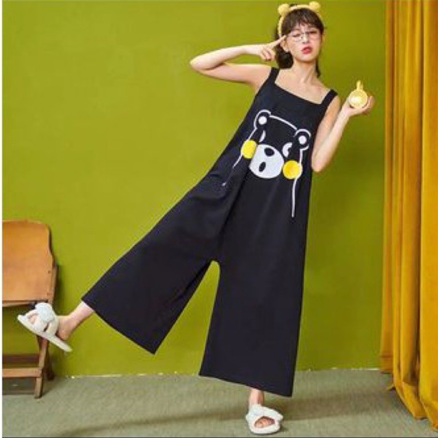 Jum cotton lạnh hoạ tiết hoạt hình dáng rộng ,Đầm hai dây in hình cute (Có nút chỉnh dây ) | BigBuy360 - bigbuy360.vn