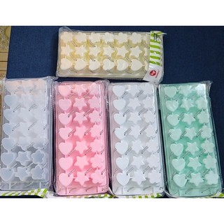 Combo 10 khuôn thạch rau câu 21 viên tim,sao,mai Hofaco