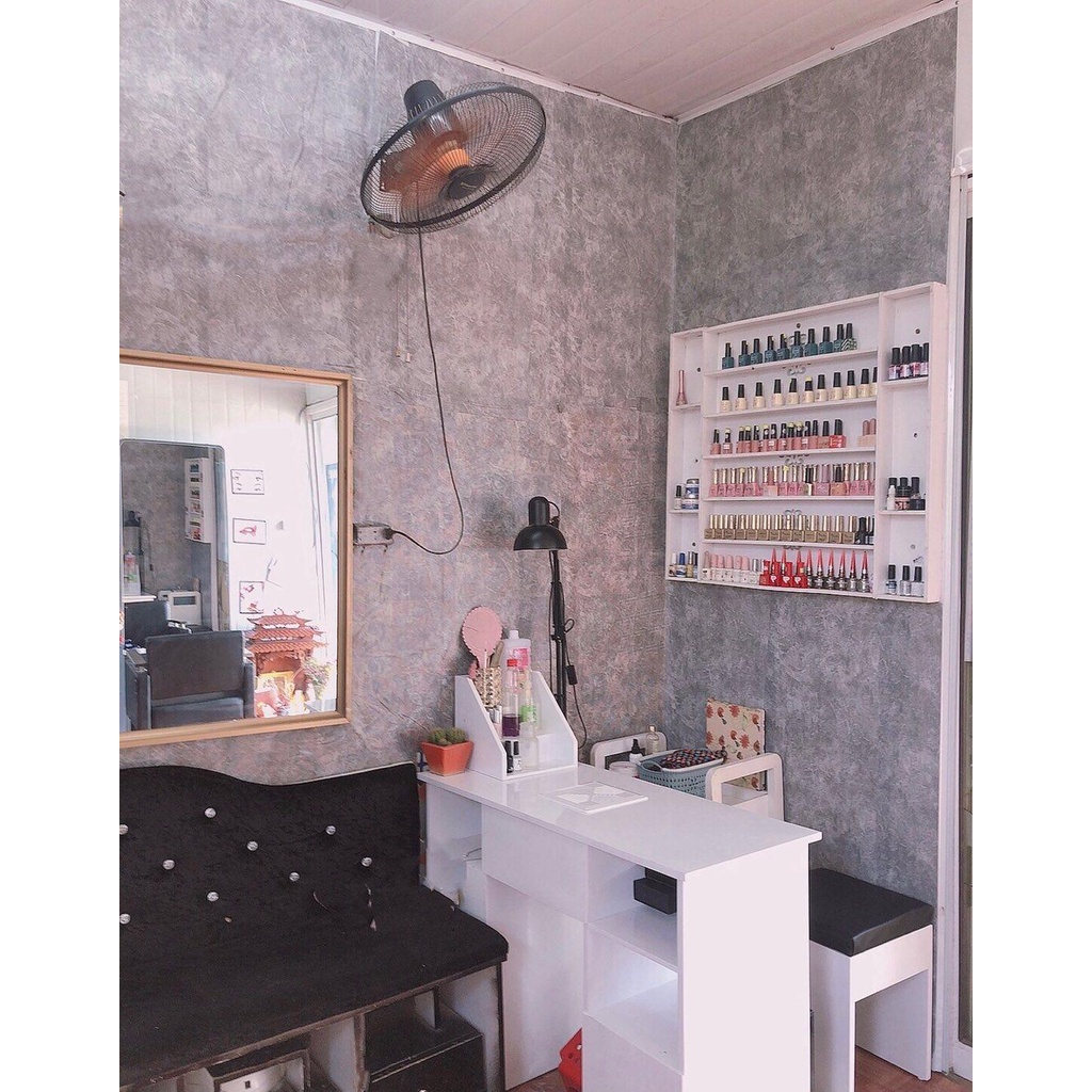 Giấy Dán Tường Giả Bê Tông Có Keo Sẵn Cuộn 10m ODINX