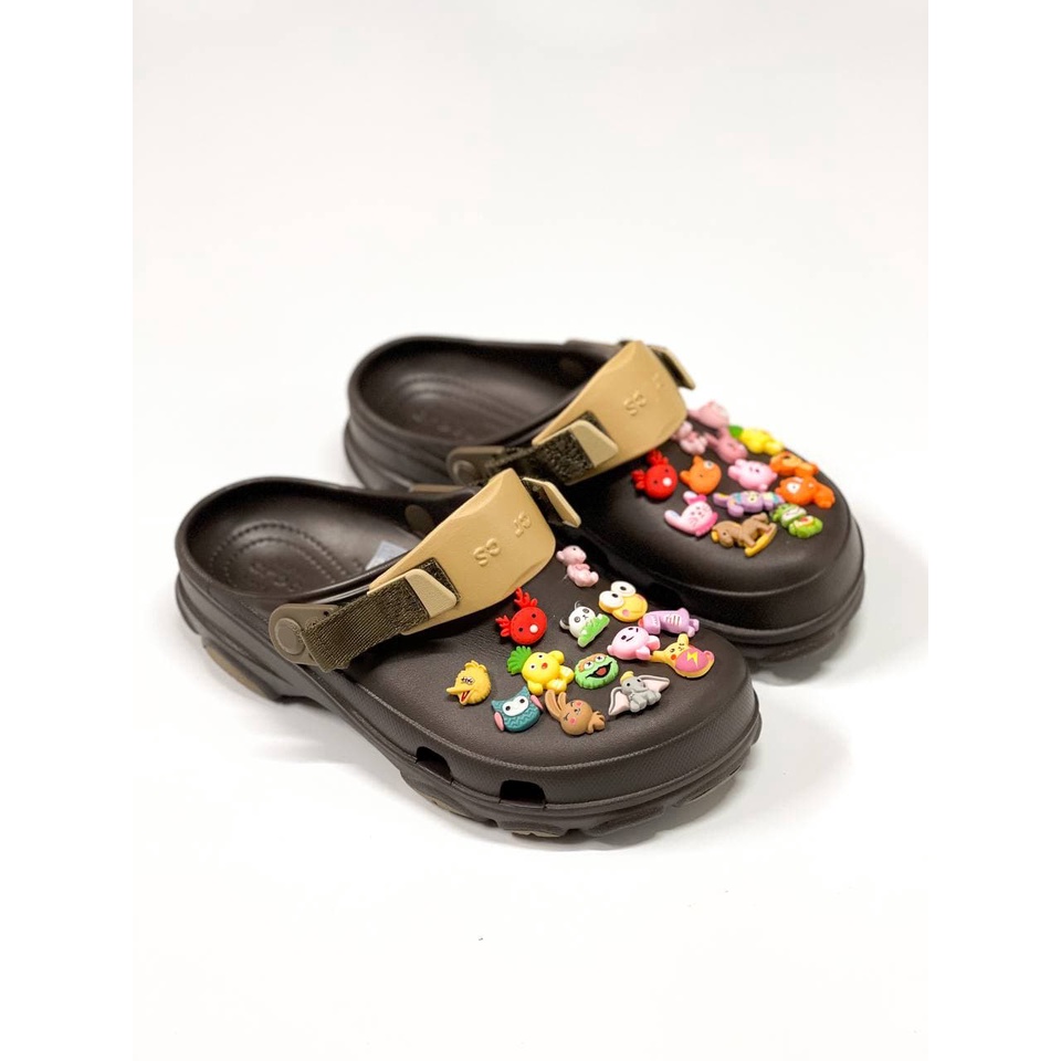 Dép Crocs All Terrain Clog Chính Hãng, thiết kệ nhựa phối quai vải, đúc nguyên đôi nhẹ bền , đế chống trơn trượt | BigBuy360 - bigbuy360.vn