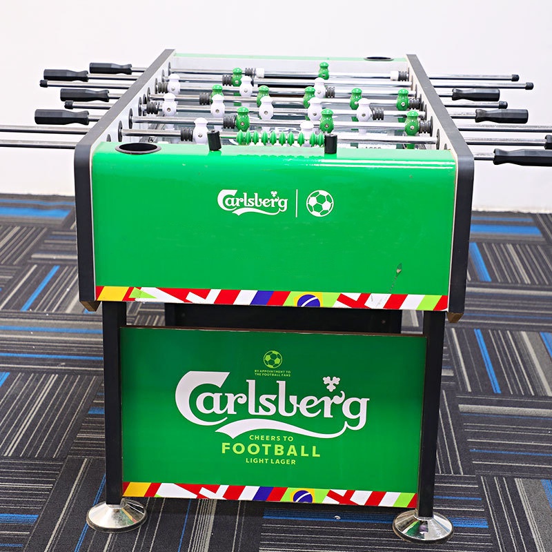 Bàn Bi Lắc Bóng Đá Cỡ Lớn 1,4m Carlsberg Robot Chuẩn Thi Đấu, Banh Bàn Foosball 1m4 Gia Đình, Văn Phòng Hanana