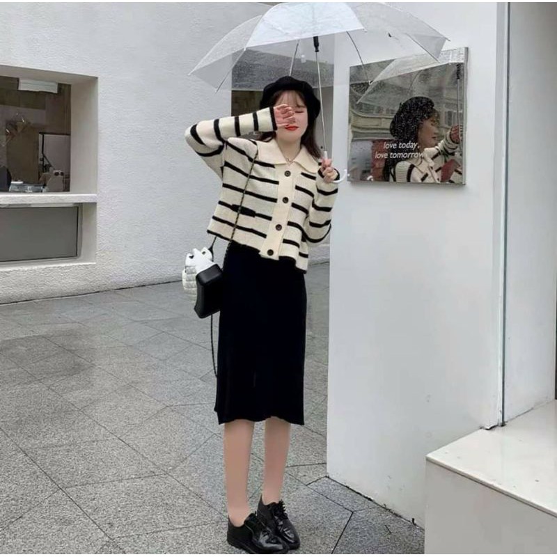 Áo len cdg kẻ sọc