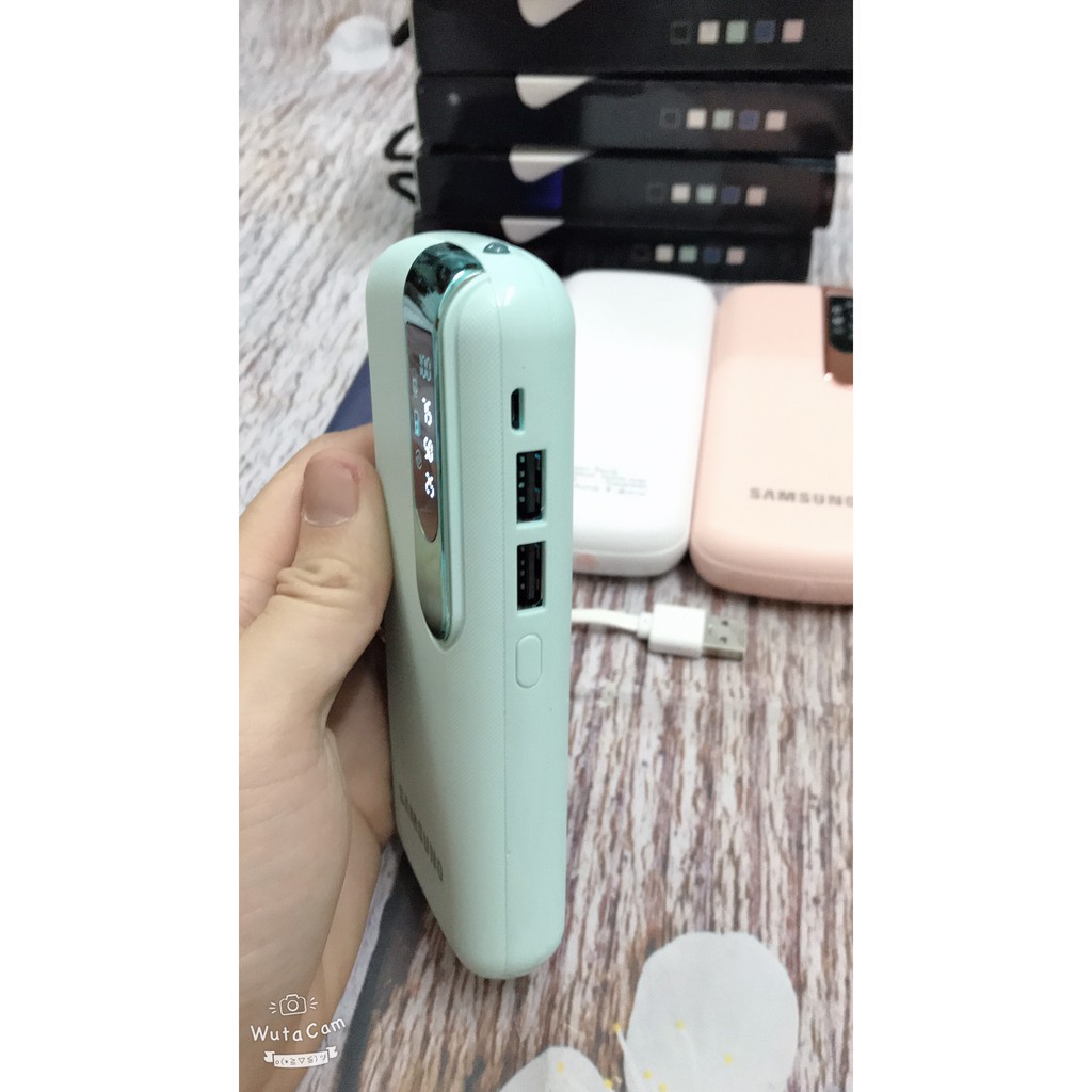 [Loại 1 Tốt Nhất]  Sạc Dự Phòng Sam Sung 36000mah Có Đèn Pin Và Hiển Thị % Pin