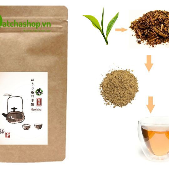 Bột trà rang houjcha - Matchashop.vn