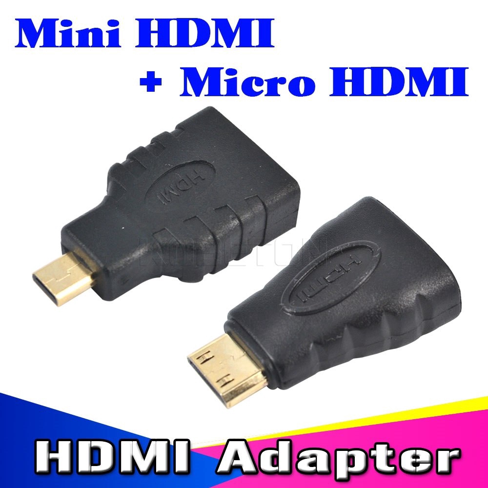 Set đầu chuyển đổi cổng HDMI sang Mini / Micro HDMI cho TV HDTV