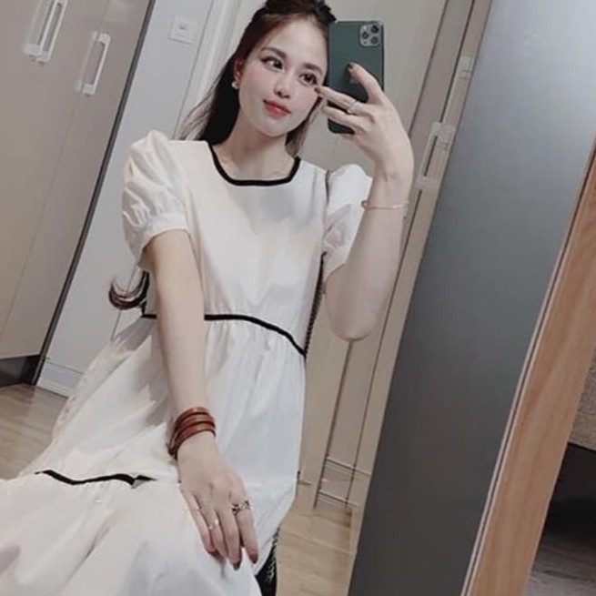 Váy bầu thiết kế dáng babydoll siêu xinh