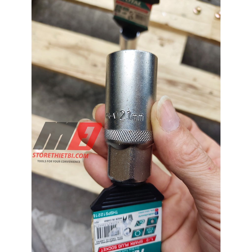THSPS12166 Đầu tuýp mở bugi 16mm 1/2 Total