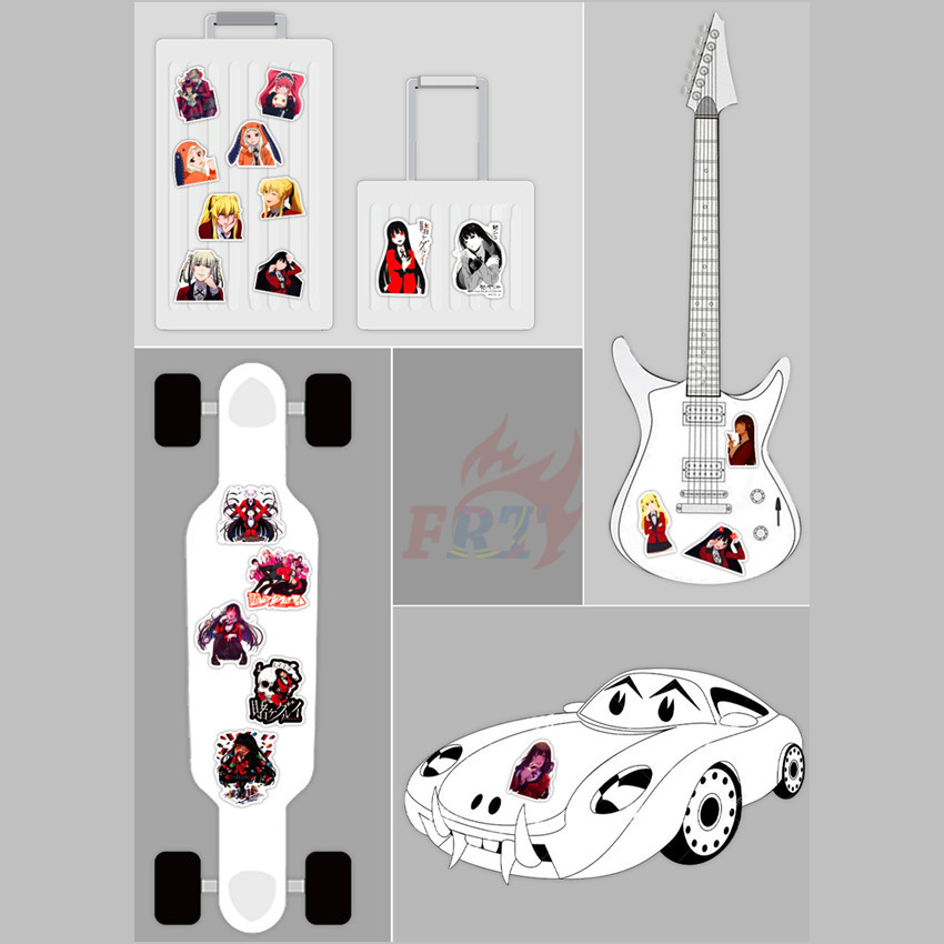 100Pcs/Set ❉ Kakegurui - Series B Anime Stickers ❉ Jabami Yumeko Waterproof DIY Fashion Doodle Decals Stickers