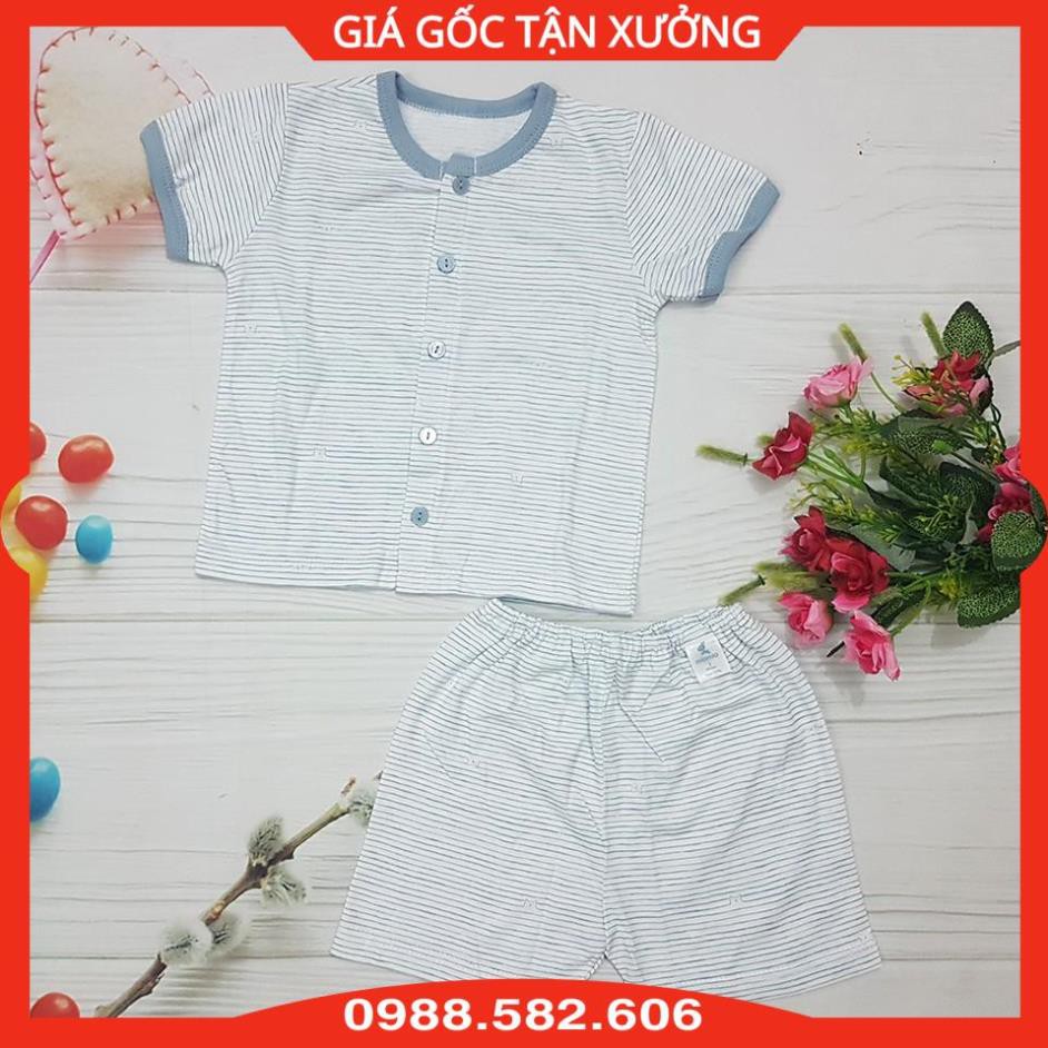 (Mio Cộc) Bộ Quần Áo Cộc Tay MioMio Cho Bé Sơ Sinh, Chất Liệu Cotton Mỏng, Mềm Thoáng Mát