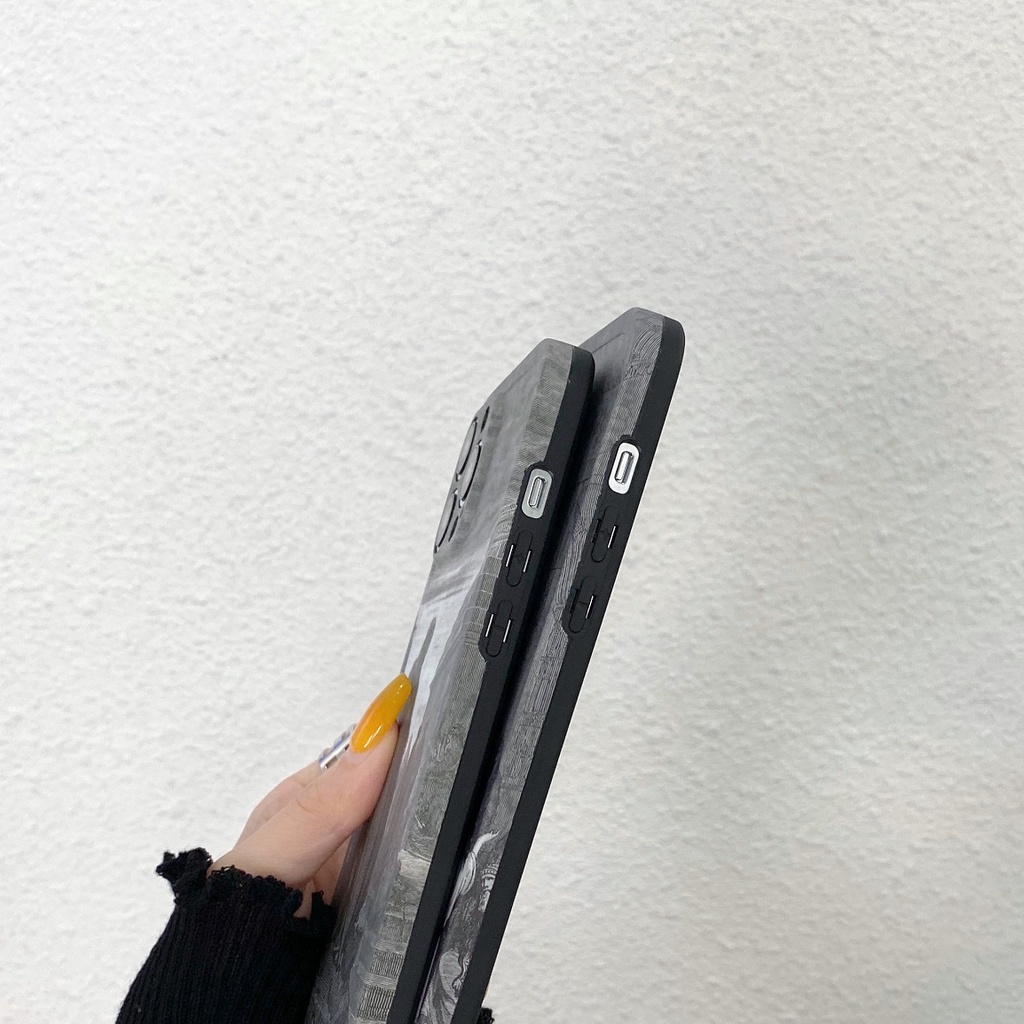 Ốp Điện Thoại Mềm Hình Tranh Sơn Dầu Cho Iphone 7plus / 8plus x / xs xsmax 11 11promax 12 12pro 12promax 13 13pro 13promax 12mini 13mini