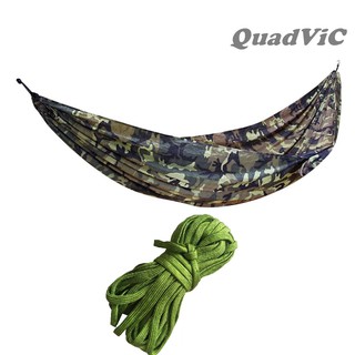 Võng dù quân đội 2 lớp xếp gọn du lịch dã ngoại + Dây dù 5m QUADVIC.COM N00137