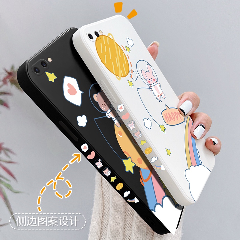 Ốp Điện Thoại Silicone TPU Mềm Họa Tiết Hoạt Hình Cho oppo a3s a5 a12e a83 f1s