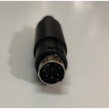 Đầu Nối Dây Cáp 3/4/5/6/7/8 Pin Mini Din Male Connector For PLC Program Black rắc mạ Nickel