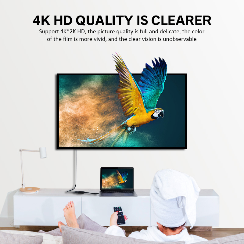 Cáp tương thích HdoorLink DP sang HDMI 4K 1080P Máy chiếu HDTV HD Video Audio Bộ chuyển đổi âm thanh từ Nam sang Nữ cho PC Macbook Samsung