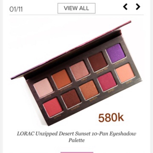 Bảng mắt LORAC ( Desert Sunset )