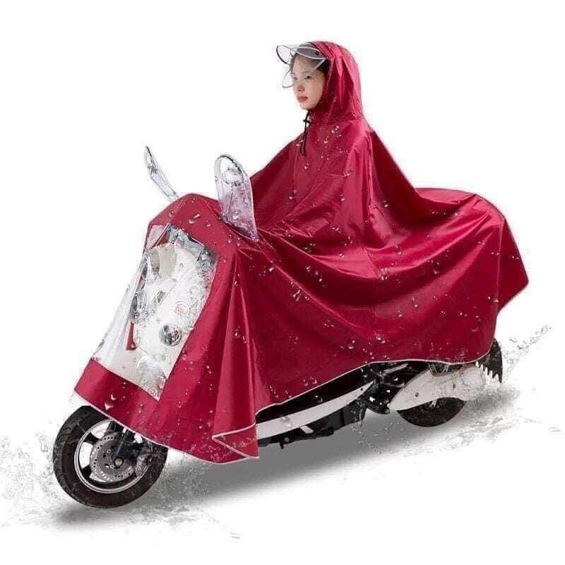 Aó mưa cánh dơi phản quang bao gương có kính che mặt loại 1 đầu và 2 đầu