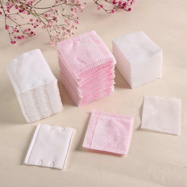 Hộp 320 miếng bông tẩy trang cotton siêu mềm mịn