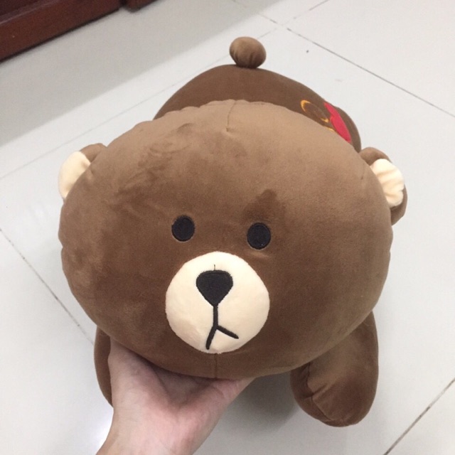 Gấu bông nằm kitty - brown 50cm siêu đáng yêu