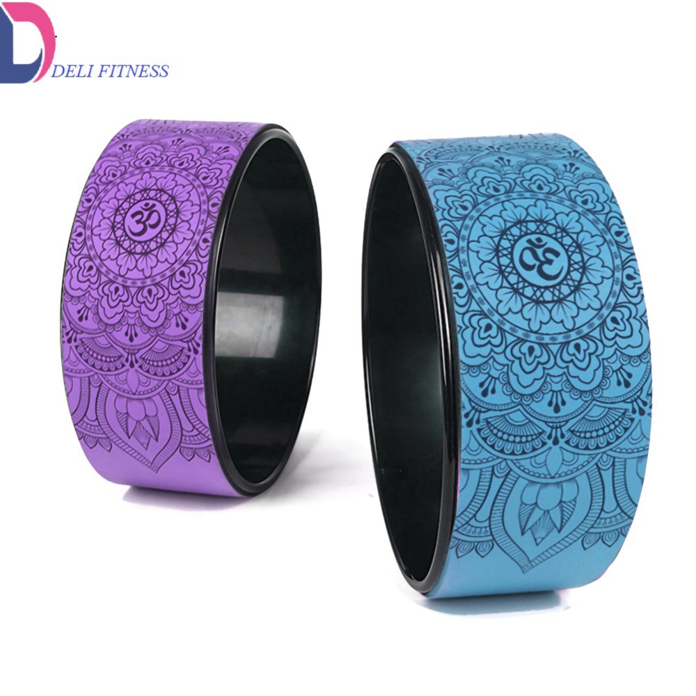 Vòng Hỗ Trợ Yoga Họa Tiết Mandala đệm PU