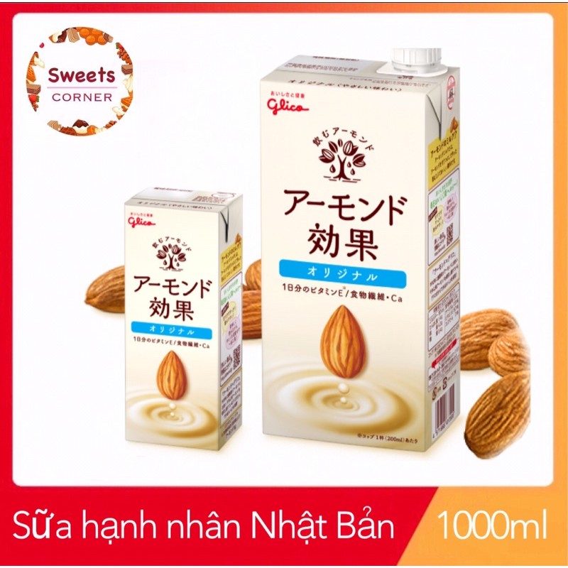 Sữa hạnh nhân Glico Nhật Bản 1000ml (3 loại)