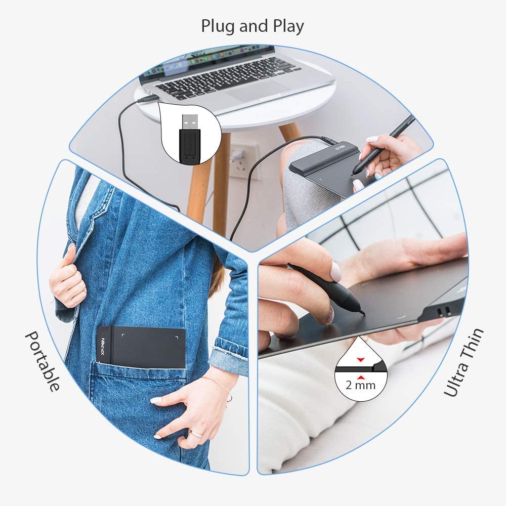 [Hàng Mỹ] XP-PEN StarG640 - bảng vẽ điện tử - 6x4 Inch Ultrathin Tablet Drawing Tablet Digital Graphics Tablet | BigBuy360 - bigbuy360.vn