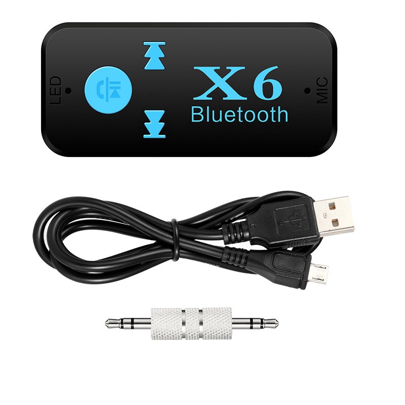 3 In 1 Wireless Bluetooth Audio Adapter Dongle 3.5mm Handsfree Kit For Car