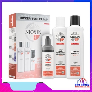 Bộ Kit dầu gội xả Nioxin 4 chống rụng kích thích mọc tóc 150mlx2 +40ml- Hộp