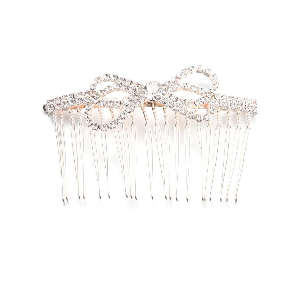 WATTLE Cài Tóc Hình Vương Miện Đính Đá Lấp Lánh Cho Cô Dâu