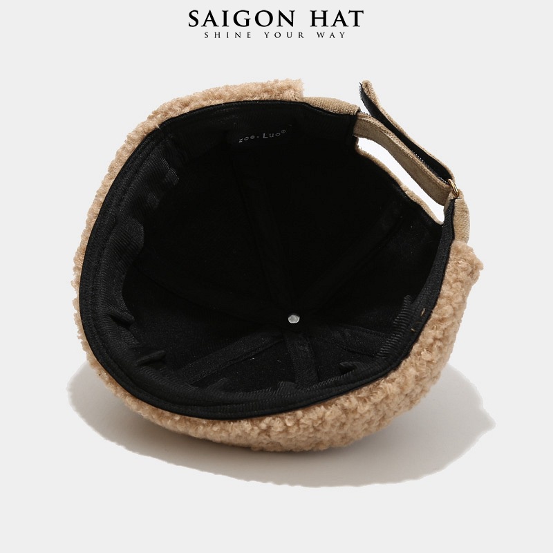 Mũ nồi tròn miki hat nam nữ không vành nhung viền lông form đẹp beanie thời trang thu đông kiểu SAIGON HAT