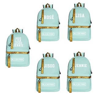 Cute rose print on school backpack