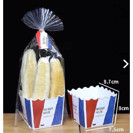 Túi đựng bánh quy, bánh mì có đáy giấy