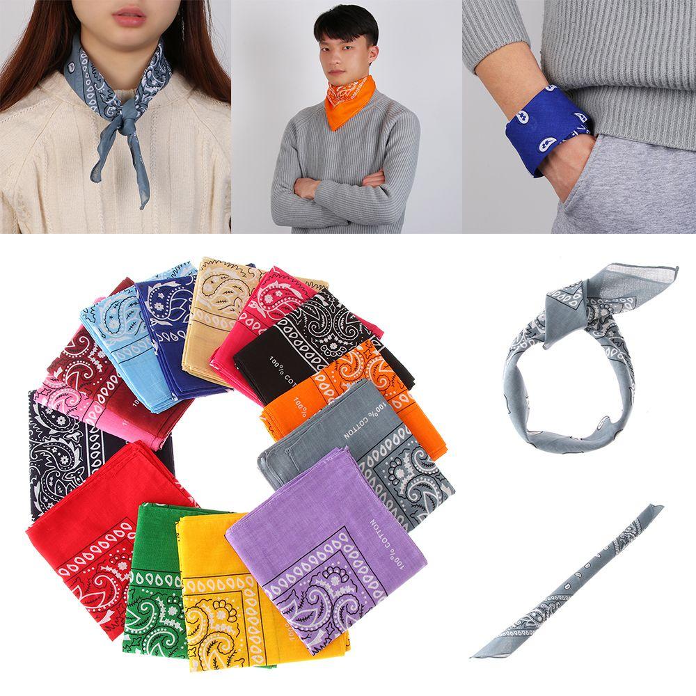Gói 12 Khăn Bandana Thể Thao Khăn Quấn Cổ / Khăn Tay Họa Tiết Paisley