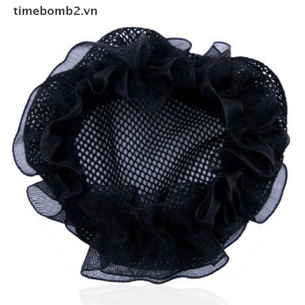 {Thời Trang} 2 Cái Búi Tóc Bằng Nylon Màu Đen Cho Nữ Múa Ba Lê