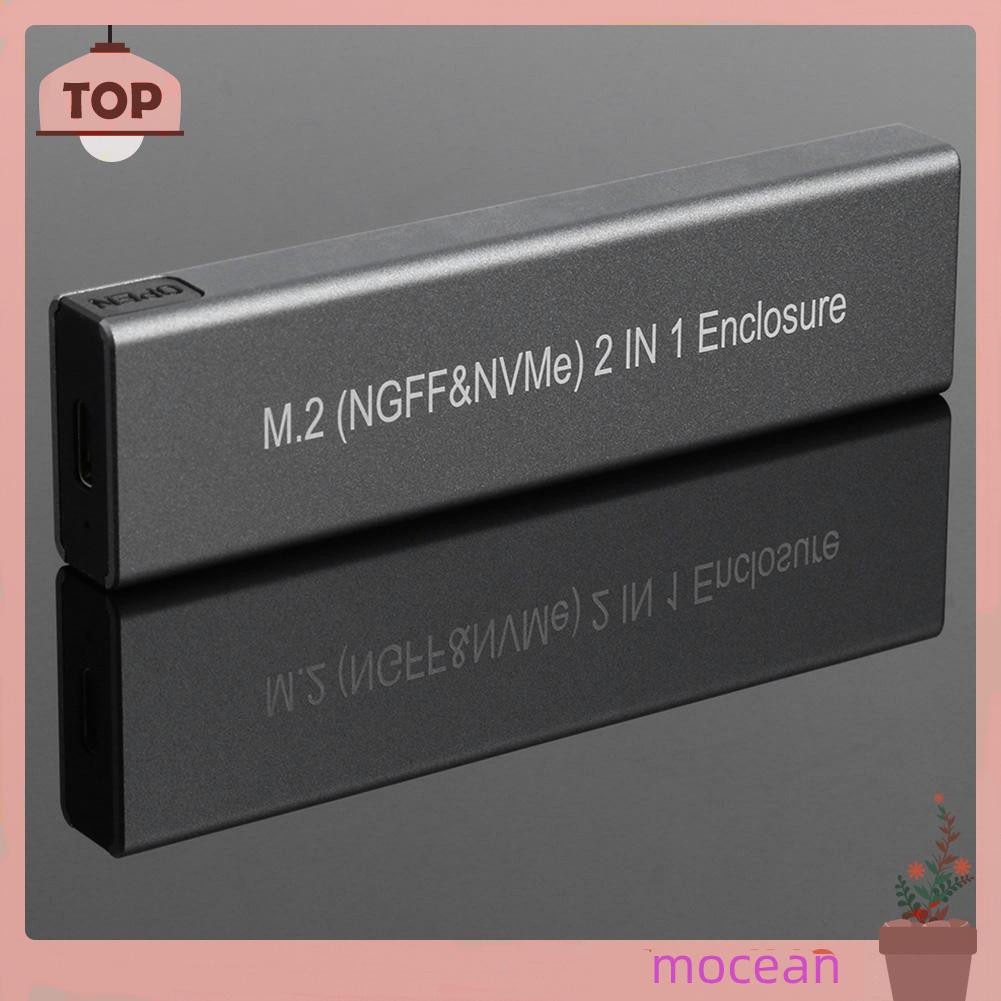 Hộp Đựng Ổ Cứng Ngoài Mocean Usb Type C Ssd M.2 Nvme Pcie Sata M / B Ốp