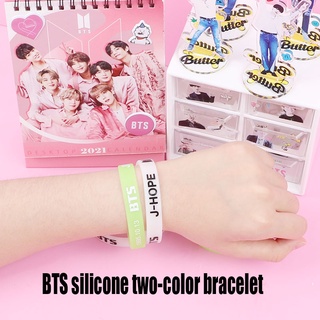 BTS Vòng tay silicon phát quang phong cách KPOP