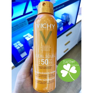 [Chính Hãng] Xịt Chống Nắng Lâu Trôi Dành SPF50 UVB +UVA (Dành Cho Cơ Thể) Vichy 200ml