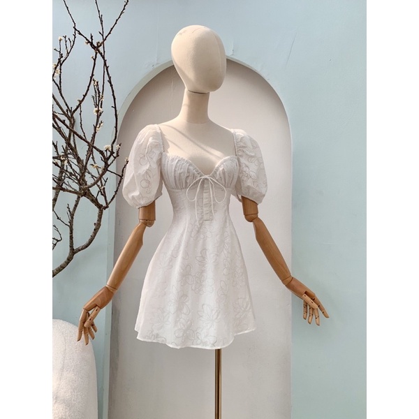 LYNNE DRESS - Đầm tay bồng dáng tiểu thư nữ tính