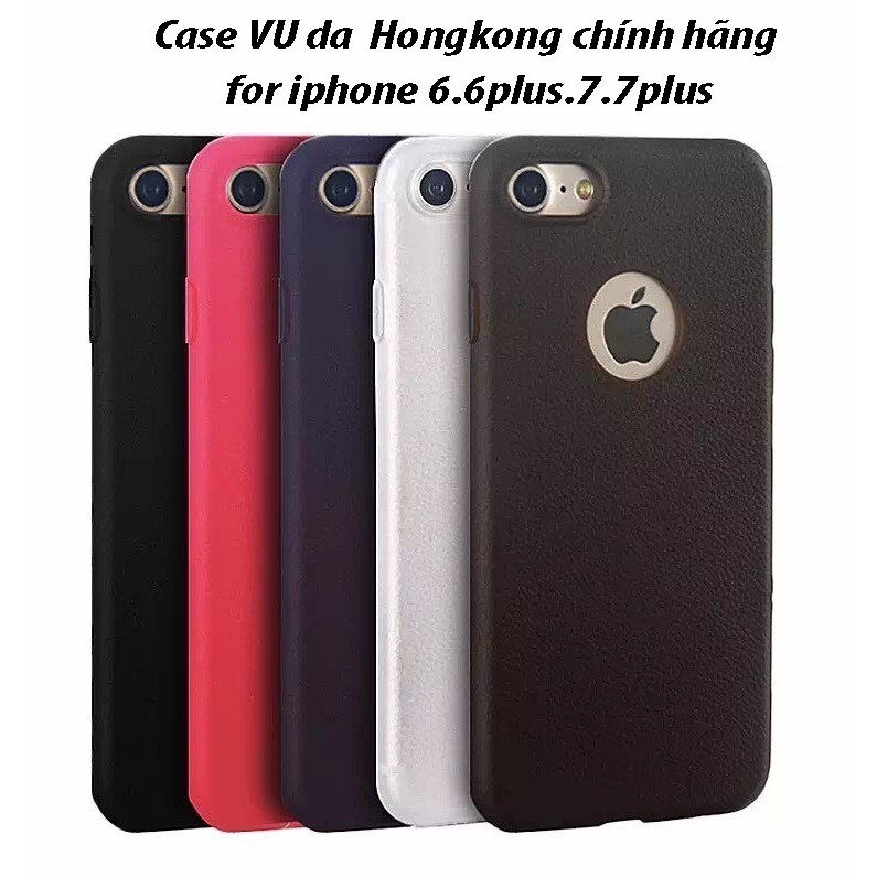 Ốp lưng VU case leather case iPhone 6 6s Plus