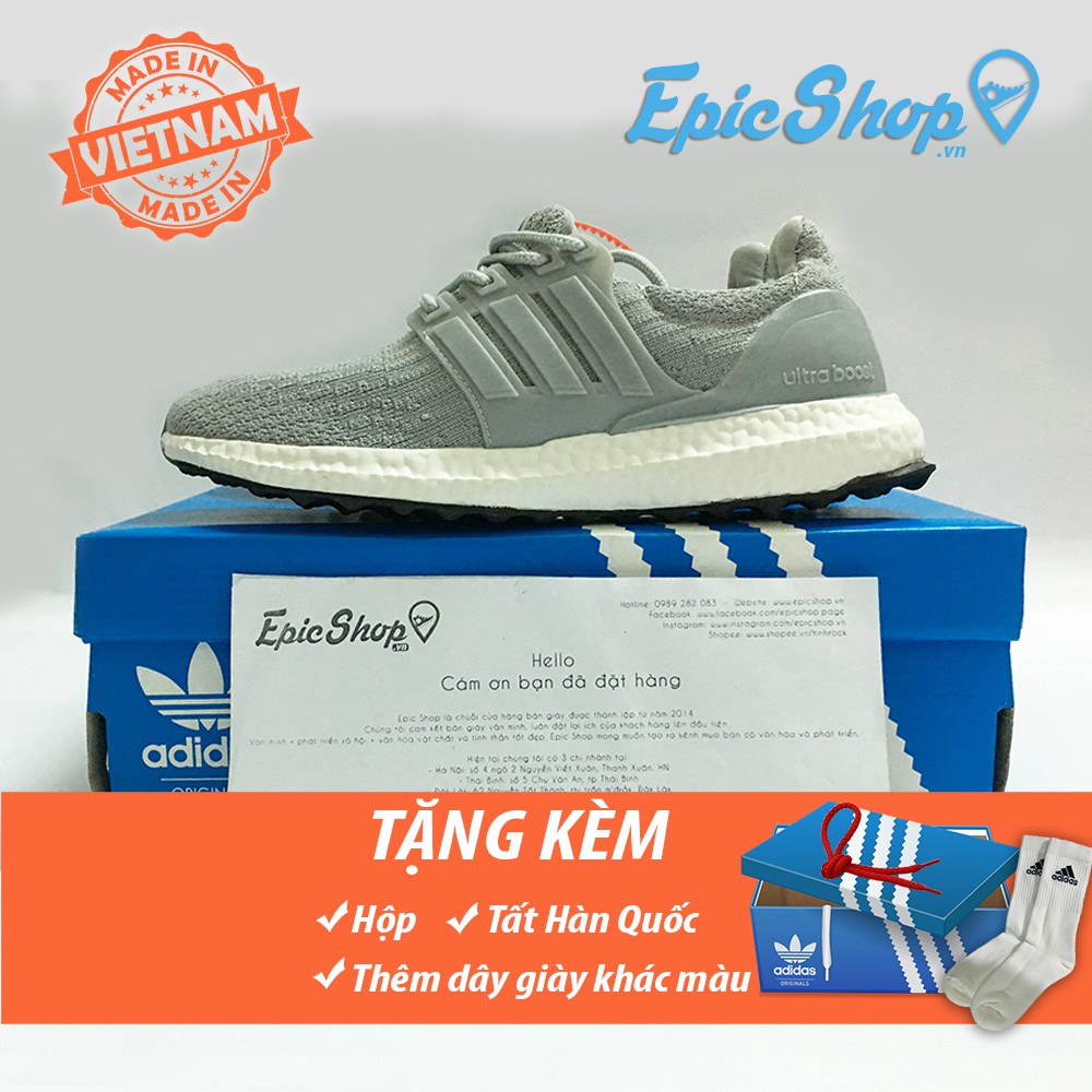 (Ảnh thật+Full box) Giày Thể thao 4.0 nam nữ màu xám đậm