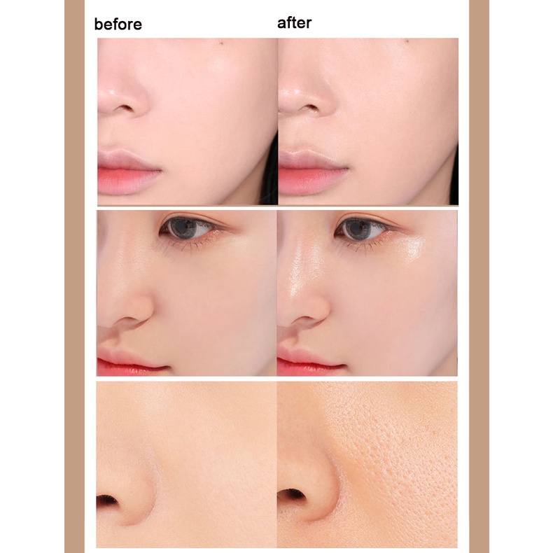 [Hàng mới về] Phấn phủ 3 màu tùy chọn trong suốt kháng nước kèm mút tán phấn tiện dụng